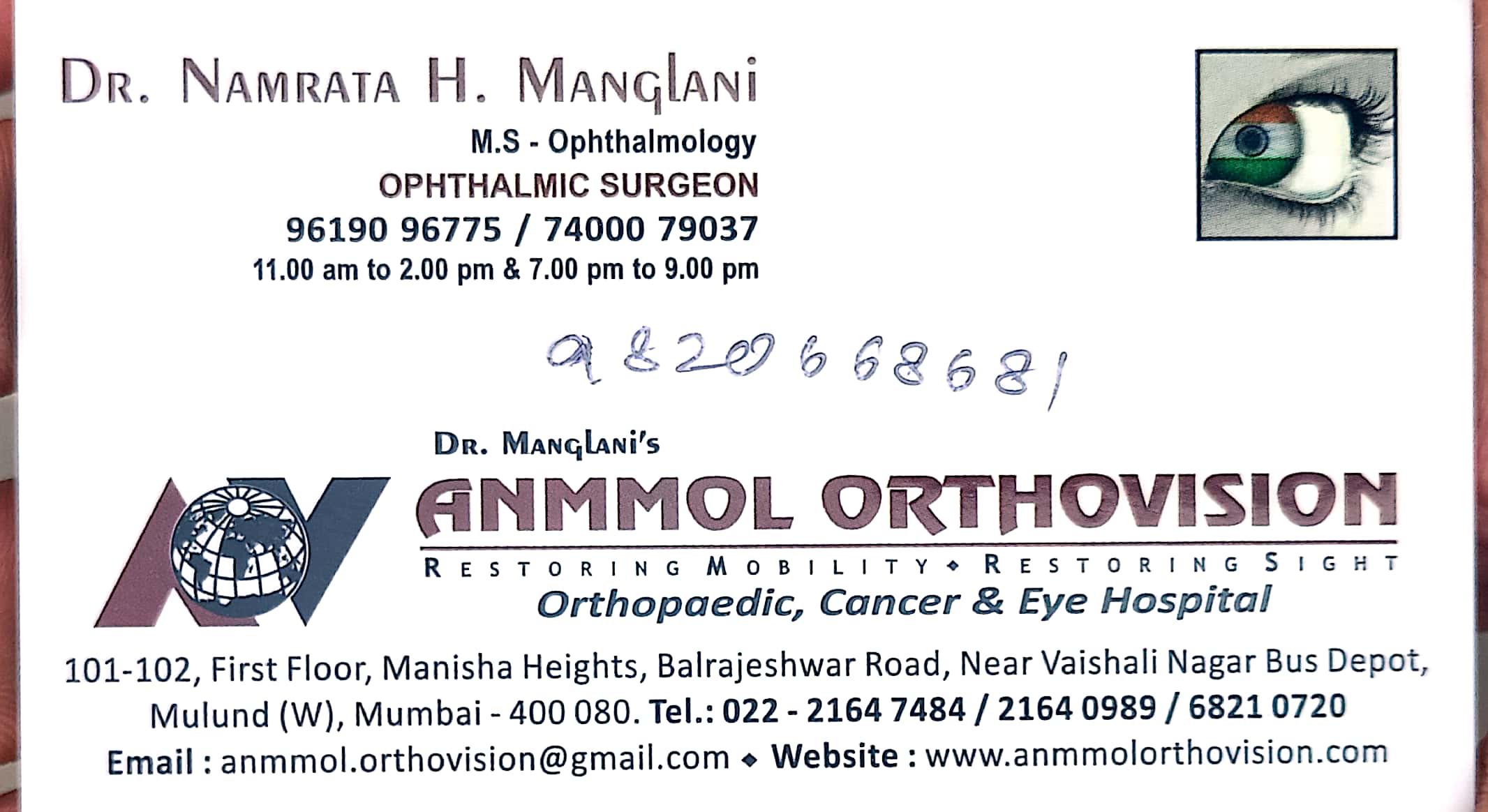 Dr. Namrata Manglani
